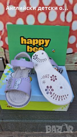 Английски детски сандали ,естествена кожа-Happy Bee, снимка 5 - Детски сандали и чехли - 46317021