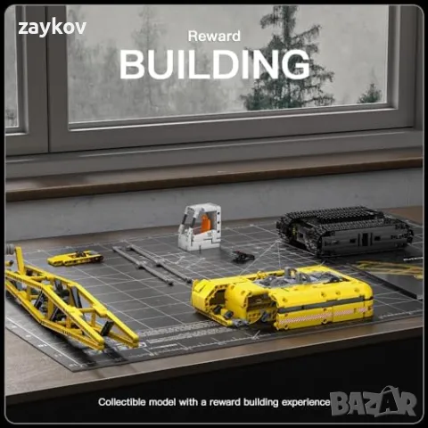 Mold King Technic 15069 Кран с дистанционно управление, строителни тухли, верижен кран, снимка 4 - Друга електроника - 50002042