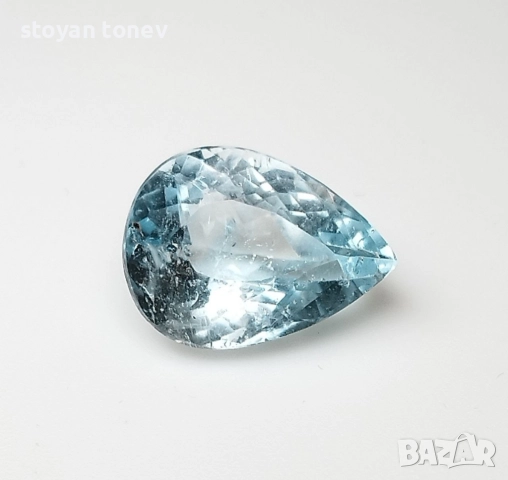 Аквамарин с форма капка и светло син цвят 8.40! Нов!, снимка 3 - Други - 51648495