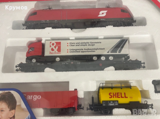 Стартов сет комплект Пико BR182 вагони HO 1:87 влак ЖП модел релси траф, снимка 4 - Други игри - 53712928