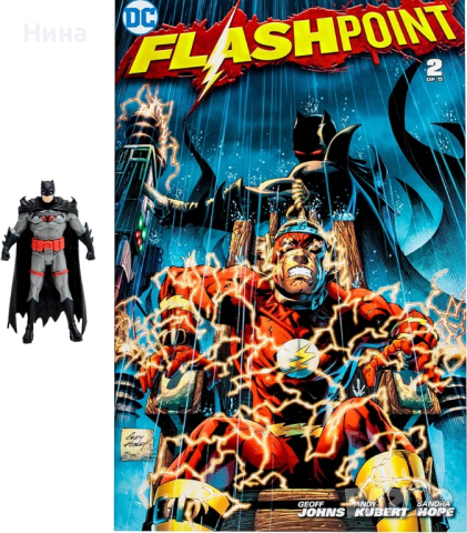 DC Direct Page Punchers, комикс фигурка Batman (Flashpoint), 8 см, снимка 2 - Колекции - 45068747