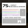NEWMEN GM326 Механична клавиатура, Геймърска 75 %, TKL Hot Swap Compact LED осветление за PC/Win/Mac, снимка 7