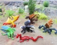 6 бр Дракон змей пластмасови фигурки играчки фигурка за игра и украса торта пластмасови, снимка 2