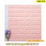 Имитиращи тухли от пяна розови 3D тапети - размер 77х70см 5мм - КОД 3738, снимка 8