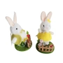 6511 Великденска декорация Зайче в градинка, 12 см, снимка 5