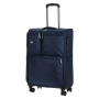 Куфар с колелца за пътуване, тъмносин с външни отделения, 111 л._1239392, снимка 1