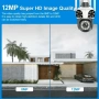 Триобективна 12MP WiFi IP Камера 10Х Zoom Двупосочно аудио Цветно нощно виждане iCSee APP, снимка 5