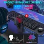 USB микрофон за игри ZealSound, кондензаторен микрофон с шумопотискане, с RGB светлина, снимка 5