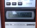 КАЛКУЛАТОР "CASIO" HL-122 РЕТРО ЗА КОЛЕКЦИОНЕРИ И ПОЛЗВАНЕ, снимка 2