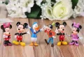 Лот 6 броя фигурки Мини и Мики Маус подходящи за торта Mickey Maus Minnie Maus Donald Duck, снимка 1