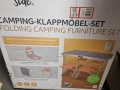 сгъваема маса за туризъм + пита за газов котлон, снимка 1