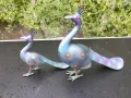 Красиви метални пауни двойка., снимка 2