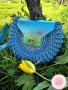 Ръчно плетена дамска чанта модел Орео, снимка 1 - Чанти - 45173563