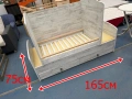 190311  детско легло 2в1   75/165см цена 70 евро или 136.91 лв     obs,sy -165см / 75см широко -с2 ч, снимка 1