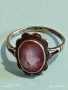 Винтидж сребърен пръстен с ювелирно фасетиран РОЗОВ КВАРЦ стил и елегантност 43515, снимка 6