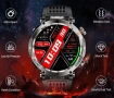 Водоустойчив Мъжки Смарт Часовник с Фенерче 600mAh Голяма Батерия4.32см Голям HD Дисплей, снимка 3