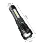 LED Фенер ZOOM Flashlight Central 2000 Lumen, снимка 4