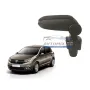 Подлакътник, Dacia Sandero, Logan 2 Facelift, след 2017 г., черен текстилен, снимка 1