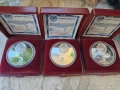 сребърни 3 рубли 1988г и 1991г, снимка 9