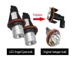 LED крушки Angel Eyes ангелски очи 12V-24V цвят син за BMW с Canbus без грешки, снимка 4