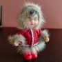 Винтидж ескимоска кукла K.Schrickel 10.5 см, снимка 1