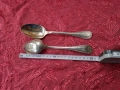 Стари антикварни посребрени луксозни лъжици Christofle 2 бр., снимка 7