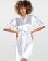 Сатенен дамски халат в бял цвят Nable 100 DKaren (008), снимка 1 - Други - 45854536