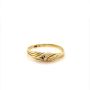 Златен дамски пръстен 1,05гр. размер:55 14кр. проба:585 модел:23561-1, снимка 1 - Пръстени - 45408243