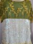 Дамска  блуза от италианска бродирана коприна и коприна алта мода , снимка 1 - Корсети, бюстиета, топове - 45795049