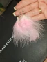 розови пера обеци , снимка 4