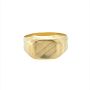 Златен мъжки пръстен 2,94гр. размер:64 14кр. проба:585 модел:23555-1, снимка 1