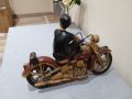 Дървена фигура моторист Harley Davidson, снимка 9