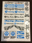 Стикери VW Volkswagen - лист А4 