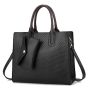 Дамска тънка правоъгълна чанта - текстурирана повърхност / три презрамки, 6цвята , снимка 3