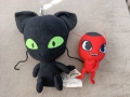 Плюшена играчка Plagg, Miraculous, талисмани Калинката и черния котарак , снимка 4