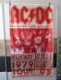 AC/DC знаме флаг tour 1979 LIve на живо постер концерт хеви метъл