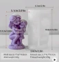 3D Майка с момиче дъщеря прегърнати силиконов молд форма смола свещ гипс фондан декор, снимка 1