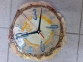 Ръчно изработен керамичен часовник,работи, снимка 1