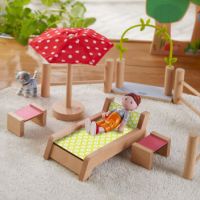 Градински комплект Little Friends за кукли, от HABA, снимка 3 - Играчки за стая - 45197025
