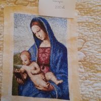 Мадона с младенеца, снимка 1 - Гоблени - 45540321