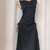 XL / XXL Черна миди  рокля , снимка 6 - Рокли - 45068683