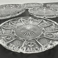 Кристални чинии №5444 , снимка 3 - Антикварни и старинни предмети - 45862518