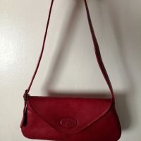 Малка дамска чанта от естествена кожа в червен цвят, снимка 14 - Чанти - 45113863