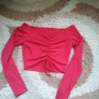 Къса блузка, снимка 3 - Блузи с дълъг ръкав и пуловери - 44975894