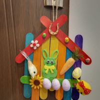 Дървени Великденски къщички , снимка 6 - Декорация за дома - 45491421