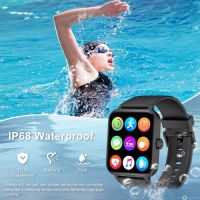 Смарт часовник IOWODO, монитор за сърдечен ритъм и сън, кислород в кръвта, IP68, iOS Android, снимка 4 - Смарт гривни - 45420089