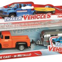 Комплект ретро пикап с каравана / RS Toys, снимка 1 - Коли, камиони, мотори, писти - 45808812