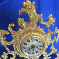Каминен бароков часовник, снимка 5 - Антикварни и старинни предмети - 45158860