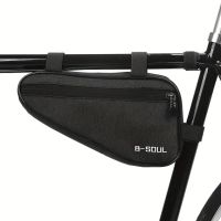 Чанта за велосипед B-SOUL, Монтаж на рамка, Водоустойчива, Сива, снимка 5 - Аксесоари за велосипеди - 45583206