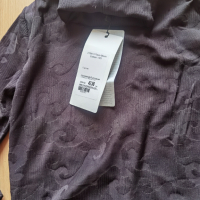 Черно релефно поло Corso Italia, снимка 10 - Блузи с дълъг ръкав и пуловери - 44956083